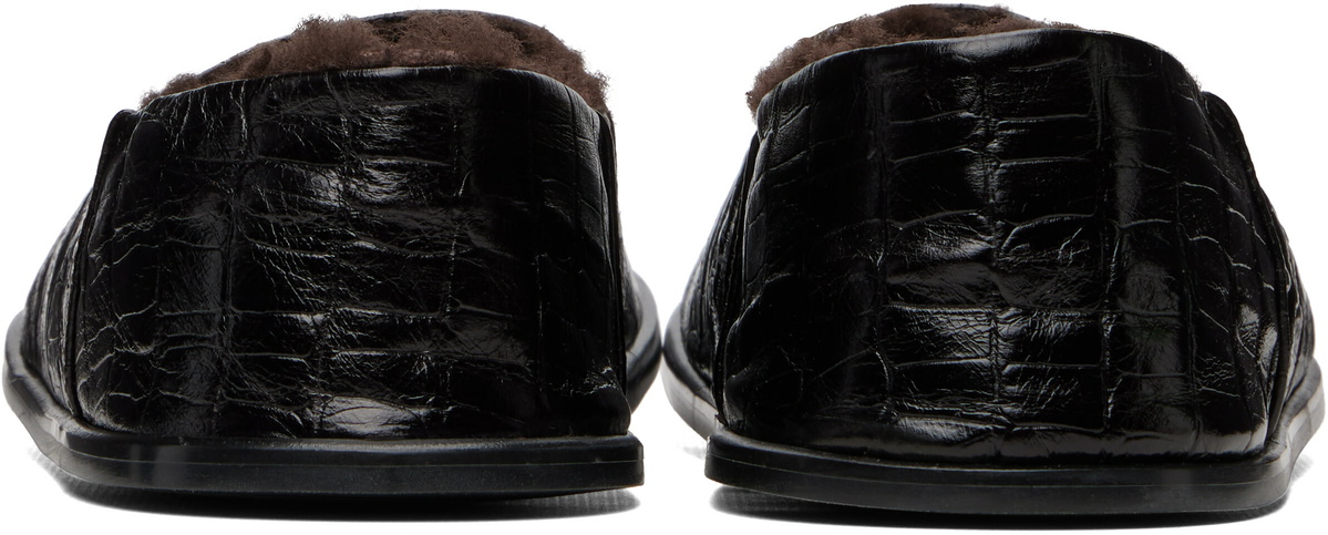 Cordera Brown Crocodile Slippers
