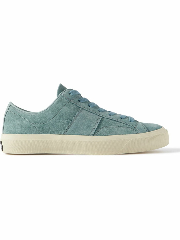 Photo: TOM FORD - Cambridge Suede Sneakers - Blue