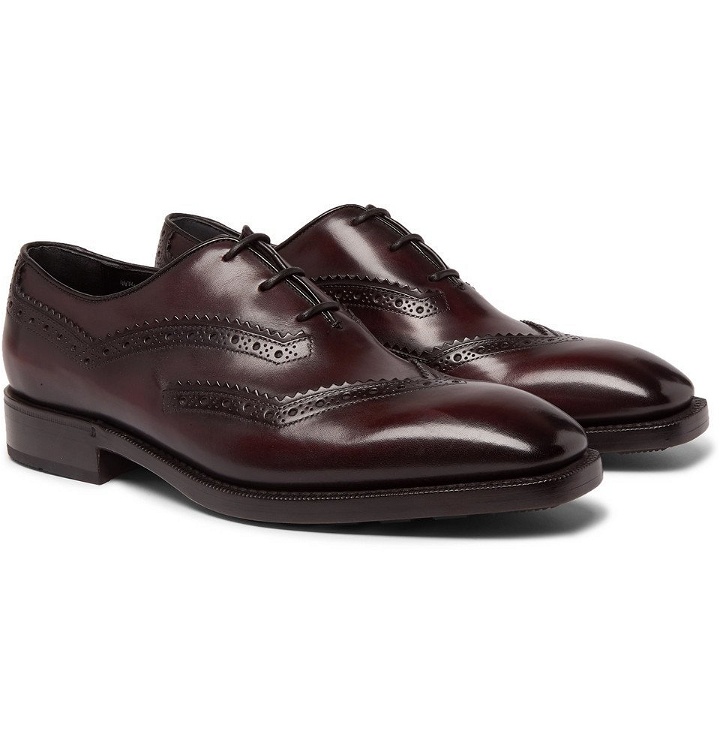 Photo: Berluti - Venezia Leather Oxford Shoes - Men - Burgundy