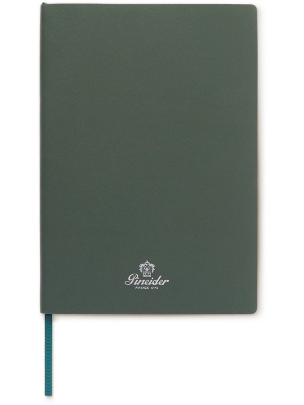 Photo: Pineider - Blues Notes Printed Leather Notebook