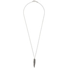 Isabel Marant Silver Feather Necklace