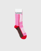 Ganni Organic Cotton Sporty Sock White - Womens - Socks