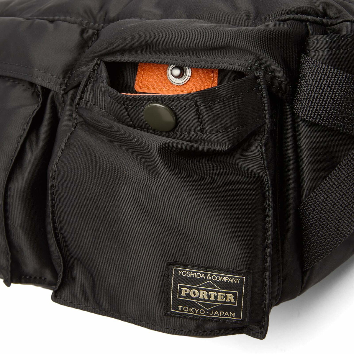 Porter-Yoshida & Co. Tanker Waist Bag - Small in Black 