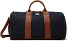RRL Indigo Leather-Trim Duffle Bag