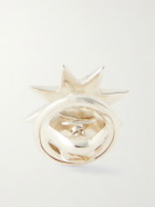 Peyote Bird - Starburst Silver Turquoise Pin