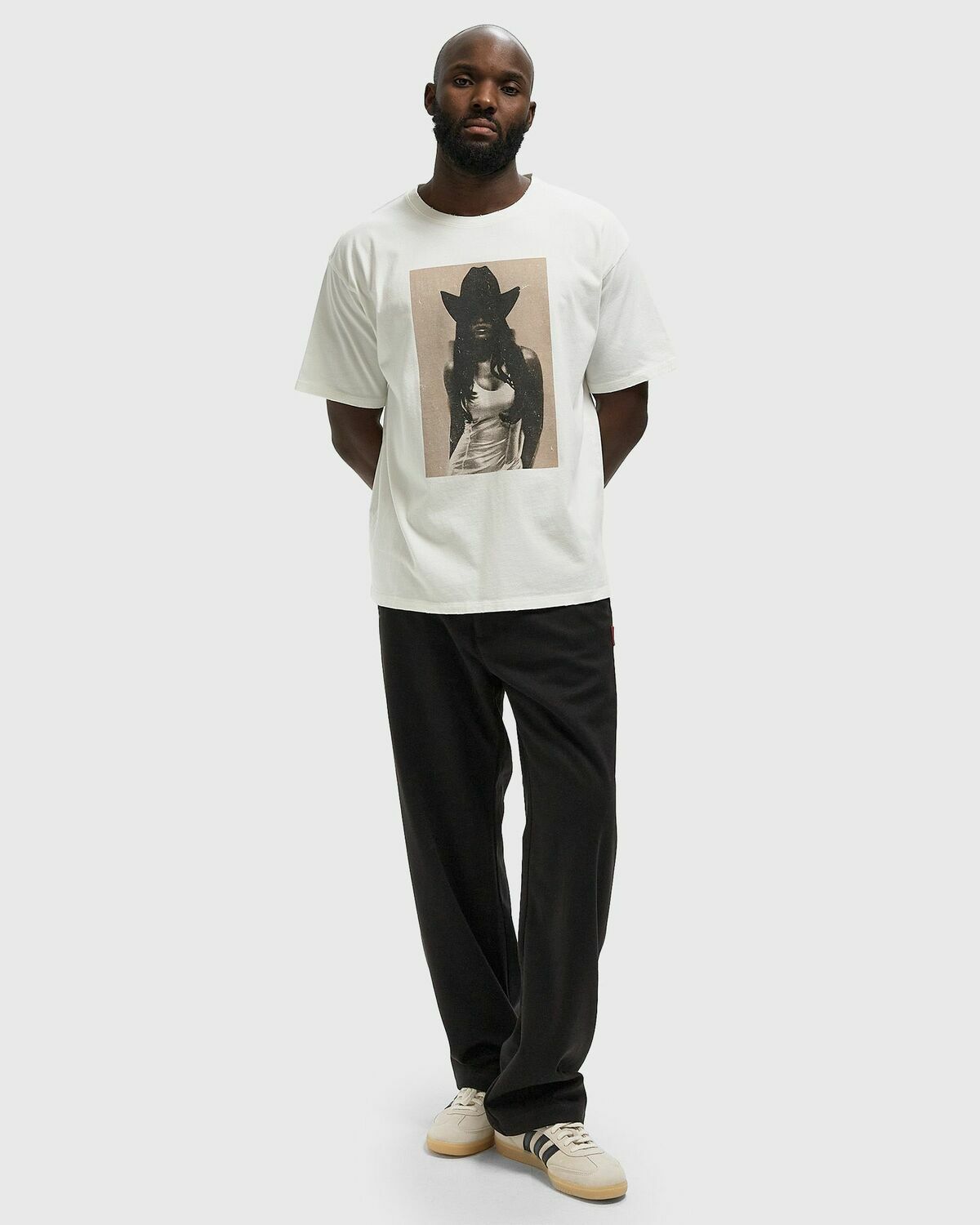 Duke & Dexter Duke Cowgirl Tee White Mens Shortsleefe