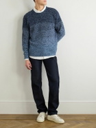 Etro - Degradé Cotton-Jacquard Sweater - Blue