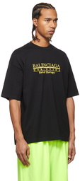 Balenciaga Black 'Retail Therapy' Logo T-Shirt