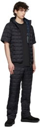 TAION Black Detachable Sleeves Down Jacket