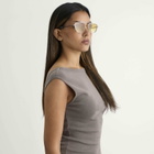 Le Specs Diametric Sunglasses in Silver/Crystal Clear 