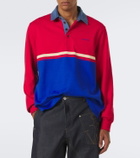 JW Anderson Paneled cotton jersey polo shirt
