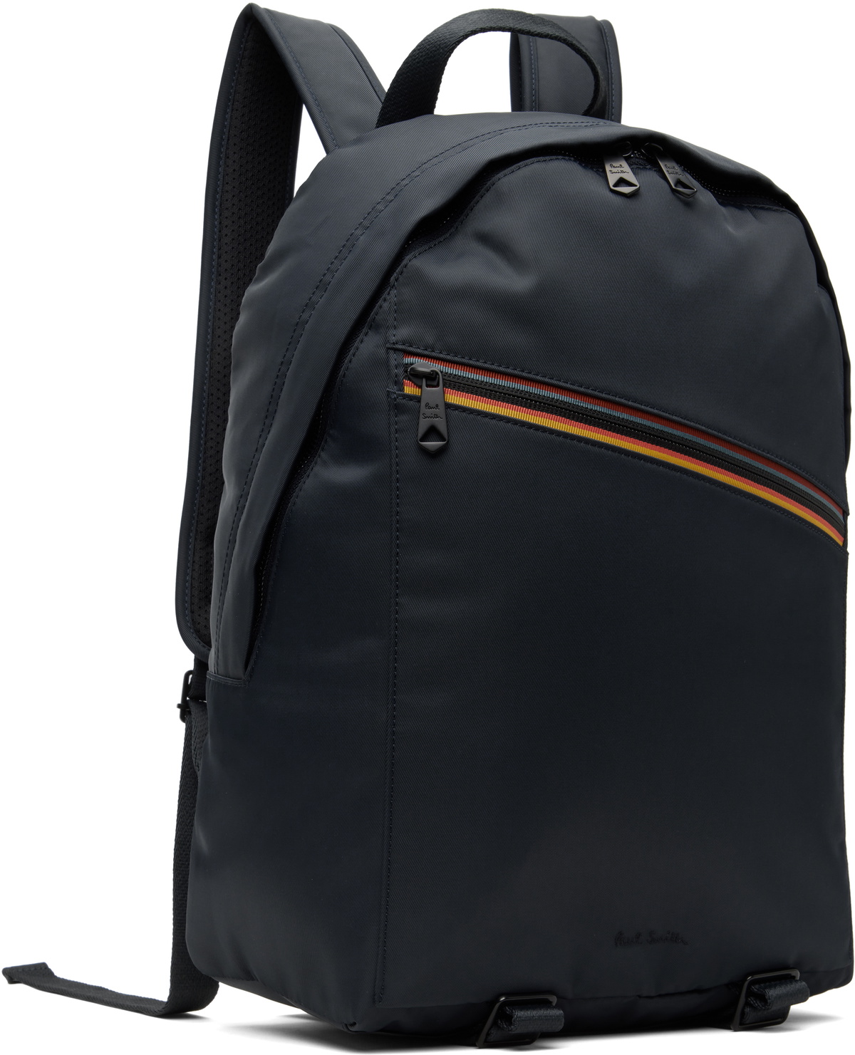 Paul Smith Navy 'Artist Stripe' Recycled Polyester Backpack