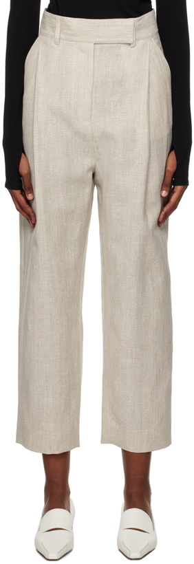 Photo: Totême Gray Deep Pleat Trousers