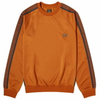 Needles Men's Poly Smooth Crew Neck Sweatshirt in Rust