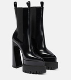 Versace - Aevitas Pointy leather platform ankle boots