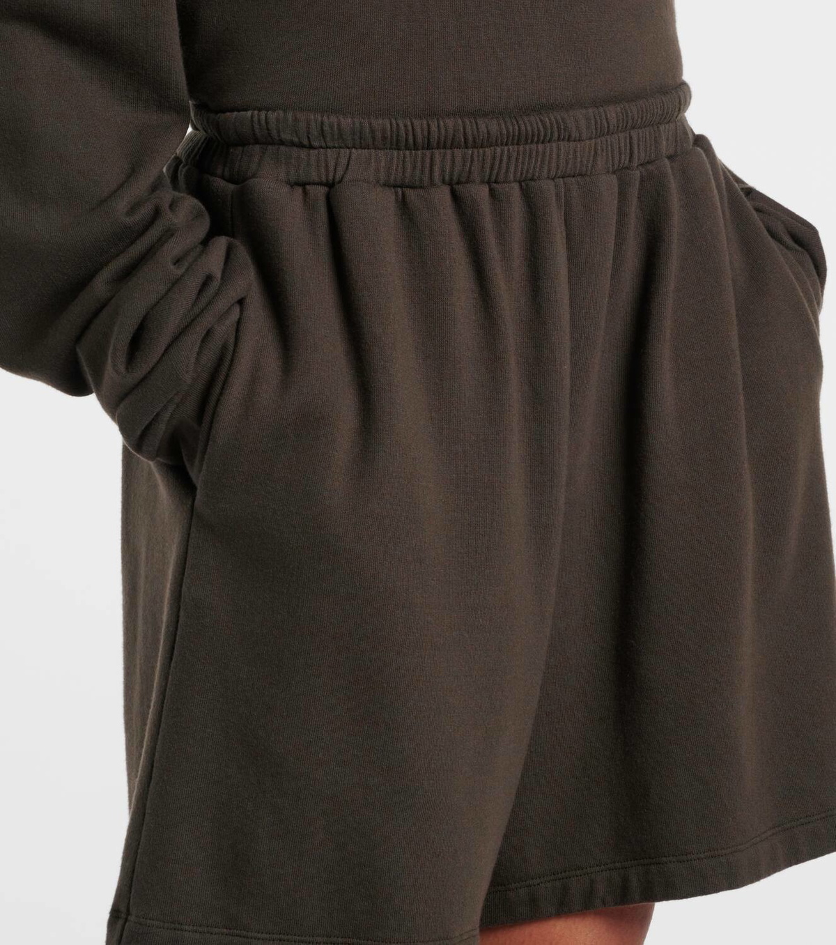 The Row Gana cotton and cashmere terry shorts The Row