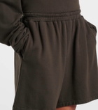 The Row Gana cotton and cashmere terry shorts