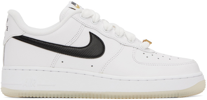 Photo: Nike White & Black Anniversary Edition Air Force 1 Bronx Origins Low Sneakers