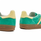 Adidas GAZELLE INDOOR Sneakers in Semi Court Green/Almost Yellow and Gum