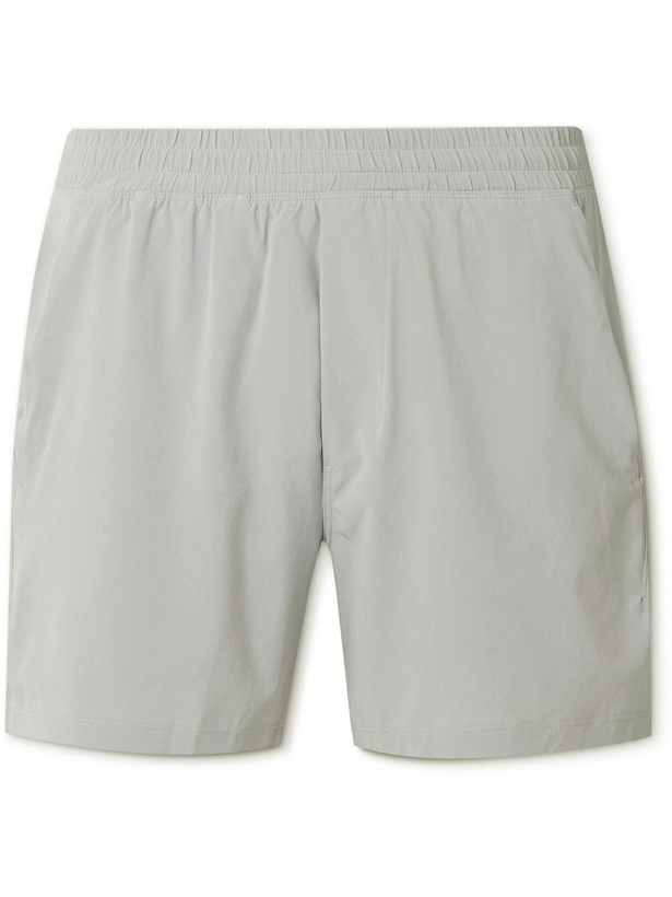 Photo: Lululemon - Pace Breaker 5&quot; Lined Straight-Leg Recycled-Swift Shorts - Gray
