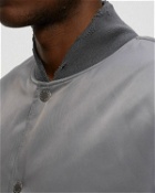 Heron Preston Hp Sponsor Nylon Varsity Grey - Mens - Bomber Jackets
