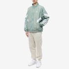 Adidas Men's Woven Track Top in Silver Green
