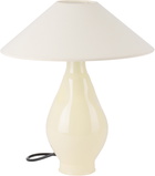 Los Objetos Decorativos Beige Conical Glass Lamp