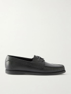 Brioni - Leather Boat Shoes - Black