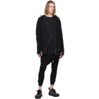 Boris Bidjan Saberi Black Object-Dyed Zip Hoodie