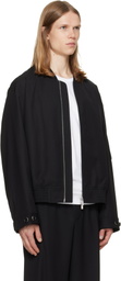 Helmut Lang Black Wardrobe Bomber Jacket