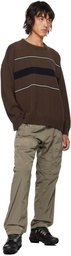 Robyn Lynch Brown Stripes Sweater