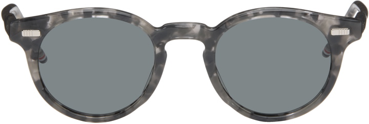 Photo: Thom Browne Gray Acetate Round Sunglasses