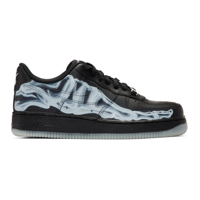 Photo: Nike Black Air Force 1 07 Skeleton QS Sneakers