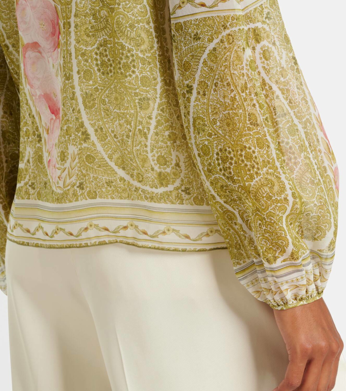 Giambattista Valli Printed silk georgette blouse