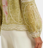 Giambattista Valli Printed silk georgette blouse