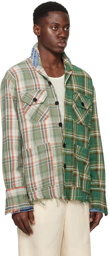 Greg Lauren Green Boxy Shirt