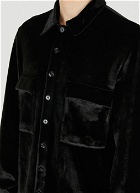 Velvet Overshirt in Black