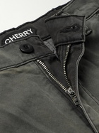 Cherry Los Angeles - Straight-Leg Cotton-Twill Cargo Trousers - Gray