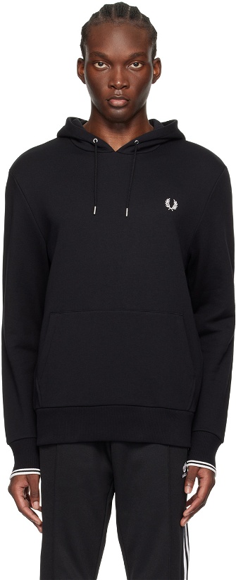Photo: Fred Perry Black Tipped Hoodie