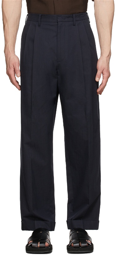 Photo: Recto Navy Narciso Trousers