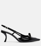 Roger Vivier Virgule 75 leather slingback pumps