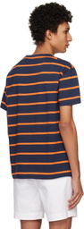 Polo Ralph Lauren Navy & Orange Striped T-Shirt