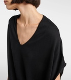 Jardin des Orangers Cotton, silk, and cashmere midi dress