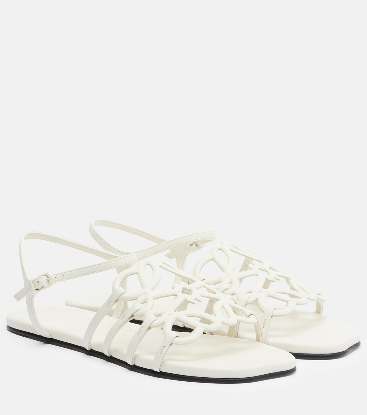 Loewe Paula's Ibiza Petal Anagram leather sandals
