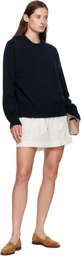 &Daughter Navy Balla Slouch V-Neck Sweater