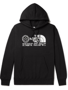 THE NORTH FACE - Logo-Print Fleece-Back Cotton-Blend Jersey Hoodie - Black - S