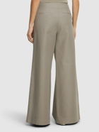 TOTEME Zipped Organic Cotton Wide Pants