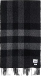 Burberry Gray Check Scarf