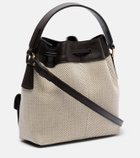 Ferragamo Harley Mini canvas bucket bag