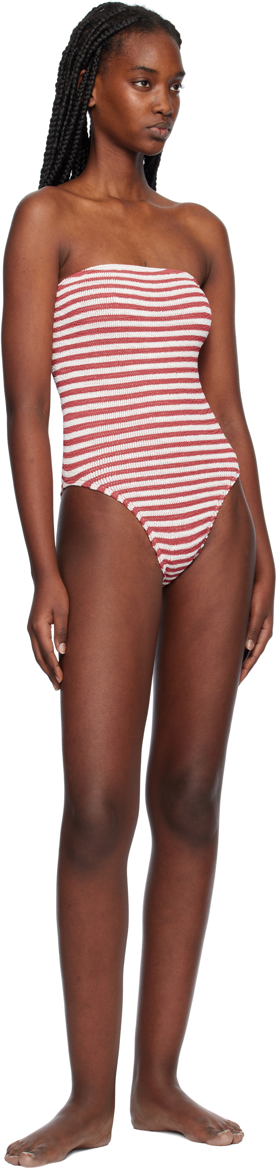 Bond-Eye Red & White Fane Swimsuit